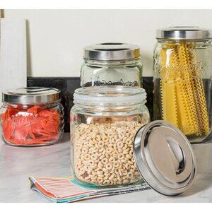 Mason Craft & More 4-Piece Glass Canister Set